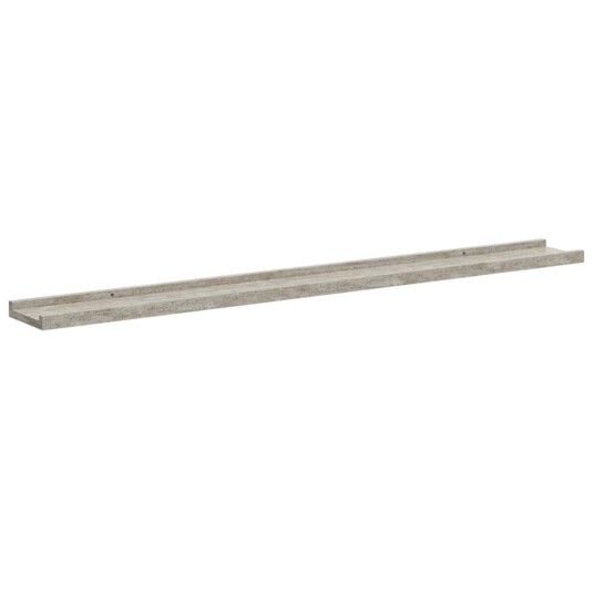 vidaXL Vegghyller 2 stk betonggr? 100x9x3 cm