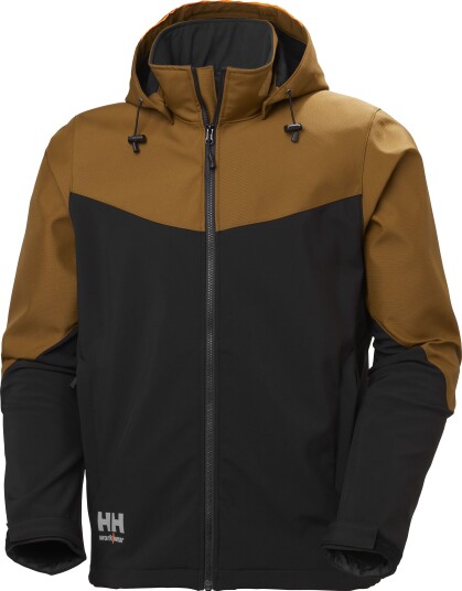 Helly Hansen Workwear Softshelljakke Oxford 74290-759 Svart/Brun