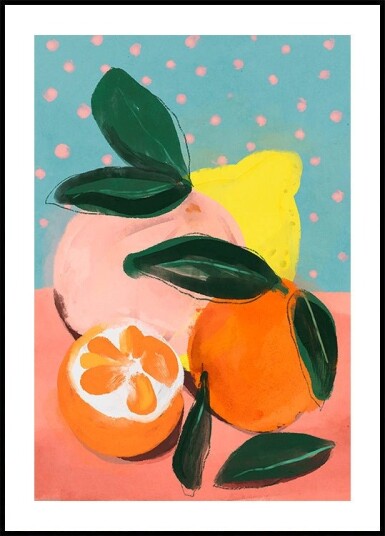 Citrus Symphony Plakat / 100x150cm