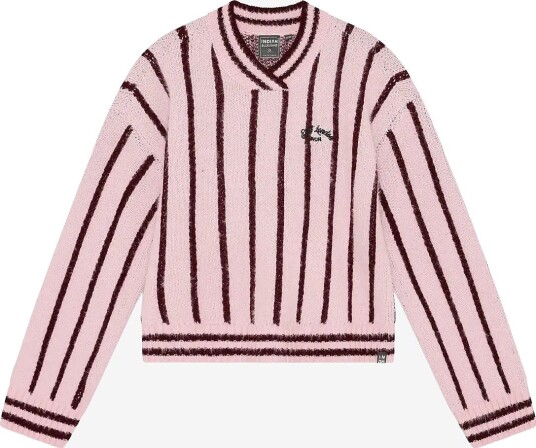 Indian Blue Jeans Knitwear Fuzzy Stripe FLUSHING PINK 104