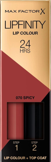 Max Factor Lipfinity 2-step Long Lasting Lipstick 2,3 ml Spicy 70