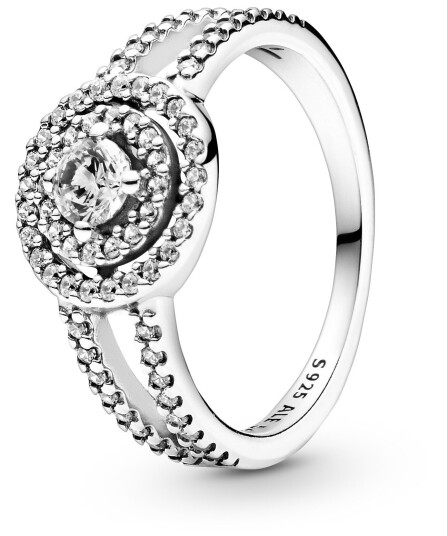 Pandora Ring i 925 sølv med zirkonia str 52
