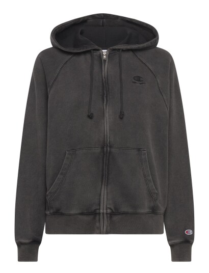 Champion Full Zip Hoodie Sweatshirt Grey XS