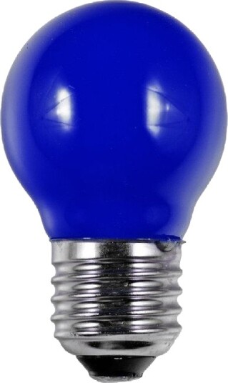 Spl E27 1W LED kronepære Blå G45 filament Party Colour Premium Spl E27 1W LED kronepære Blå G45 filament Party Colour Premium
