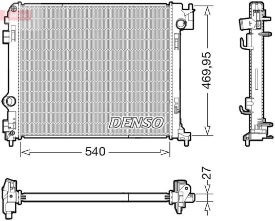 Radiator DENSO DRM46065 Radiator DENSO DRM46065