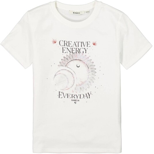 Garcia T Shirts off white (152/158 : 12 13 år)