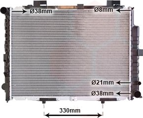 VAN WEZEL 30002228 Radiator motorkjøling VAN WEZEL 30002228 Radiator motorkjøling