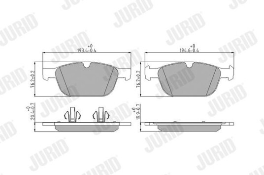 Bremseklosser JURID 573293J Bremseklosser JURID 573293J
