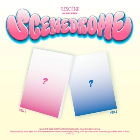 RESCENE Scenedrome Random Cover incl. 88pg Photobook, Poster, 2 Photocards + Lyrics Poster CD RESCENE Scenedrome Random Cover incl. 88pg Photobook, Poster, 2 Photocards + Lyrics Poster CD