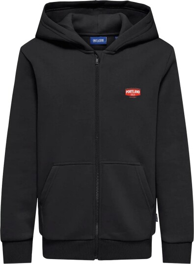 ONLY & SONS Osjceres Rlx Portland Zip Hoodie BLACK 134 140 ONLY & SONS Osjceres Rlx Portland Zip Hoodie BLACK 134 140
