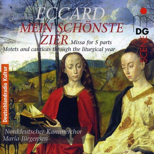 Maria J Rgensen Norddeutscher Kammerchor Johannes Eccard Motets & Canticas In The Liturgical Year CD Maria J Rgensen Norddeutscher Kammerchor Johannes Eccard Motets & Canticas In The Liturgical Year CD