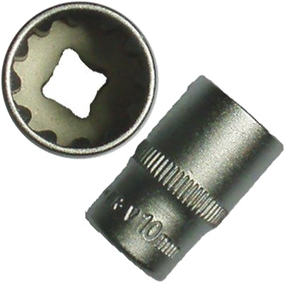 BATO Top kort 1/4" x 14mm. SplineLock.