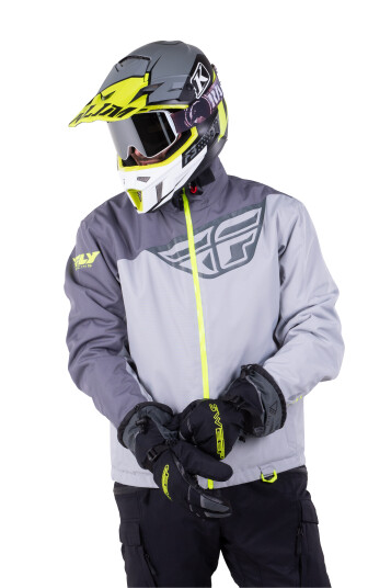 FLY Racing Jakke Fly Aurora Svart-Grå-HiVis FLY Racing Jakke Fly Aurora Svart-Grå-HiVis