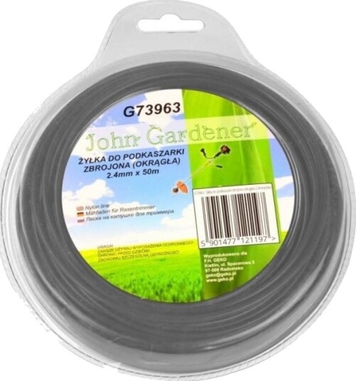 Geko Forsterket Trimmertråd Rund 2,4 Mm G73963