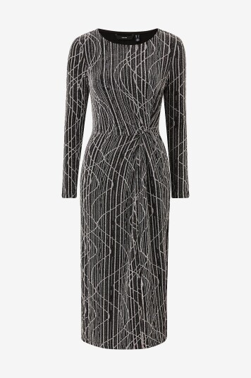 Vero Moda Kjole vmKanz Sibe LS Calf Dress Jrs Svart