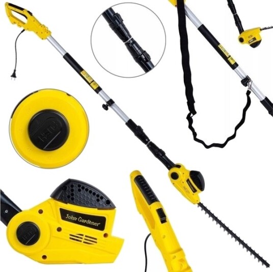 Powermat Elektriske Hekkesakser På Bøyelig/Forlengerskaft 51 Cm 1