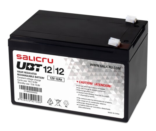SALICRU USV UBT 12V/12Ah - Rechargeable battery-5Year Design SALICRU USV UBT 12V/12Ah - Rechargeable battery-5Year Design