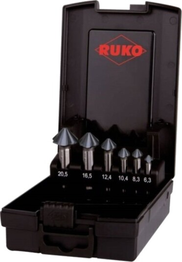 Ruko Ultimatecut 102890Pro Keglesenkersett 6 Deler 6,30–20,50 Mm Hss Sylindrisk Skaft 1 Sett Ruko Ultimatecut 102890Pro Keglesenkersett 6 Deler 6,30–20,50 Mm Hss Sylindrisk Skaft 1 Sett