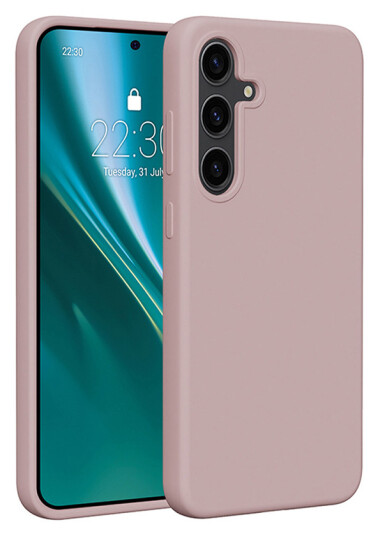 Etteri Silikondeksel for Samsung Galaxy S25 Plus Rosa