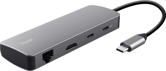 Trust Dalyx 8-i-1 USB-C Dokkingstasjon HDMI USB-C
