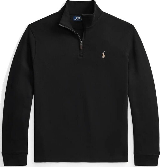Polo Ralph Lauren Estate Rib Quarter Zip Pullover Black XXL