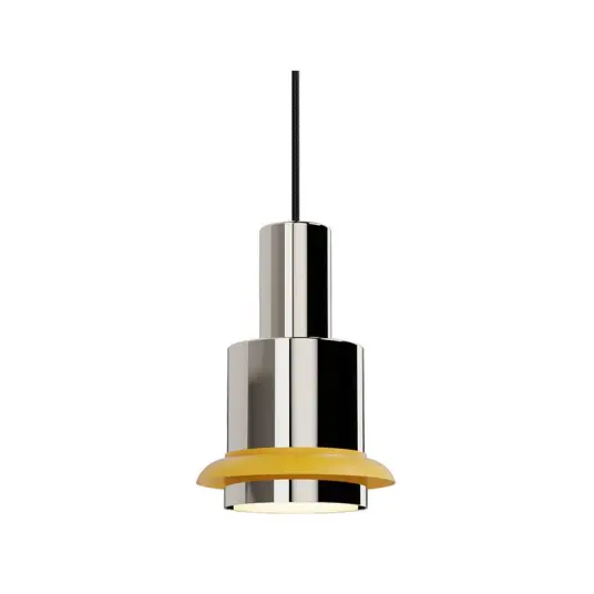 Chaumont Pendel Ø19xH28 Nickel/Yellow DCW Chaumont Pendel Ø19xH28 Nickel/Yellow DCW