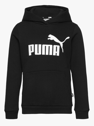 Puma Essentials Logo Hoodie Sort 110