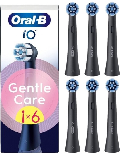 Oral-B Brstehoder Gentle Care Black 6 pcs Oral-B Brstehoder Gentle Care Black 6 pcs