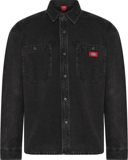Dickies Mechanic Denim Shirt BLACK WASH XS Dickies Mechanic Denim Shirt BLACK WASH XS