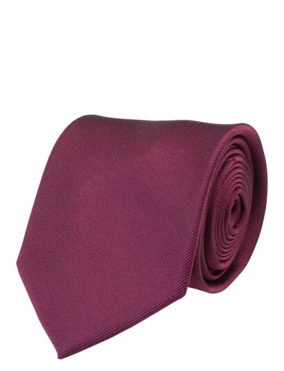 Portia 1924 Solid Silk Tie - Burgundy - ONE SIZE Portia 1924 Solid Silk Tie - Burgundy - ONE SIZE