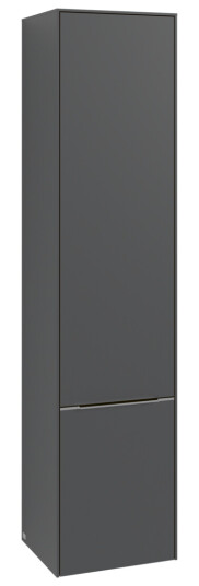 VILLEROY & BOCH SUBWAY 3.0 HØYSKAP 40X171 HØYRE 2 DØRER GRAPHITE HÅNDTAK I MØBELETS FARGE