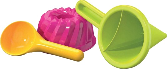 Androni 3408 Sandkakeform med spade fra 10 m??neder 3 deler