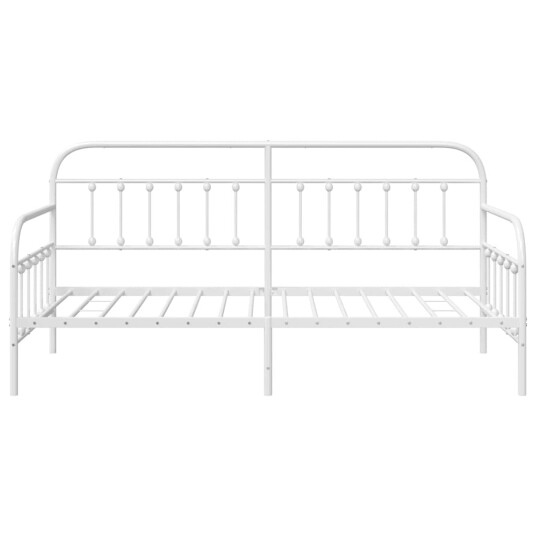 Daybed Ramme Hvit 100x200 cm Stål