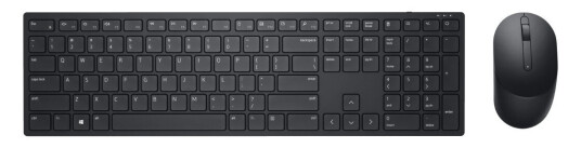 Dell Pro KM5221W Trådløst Tastatur og Mussett Nordisk Svart Dell Pro KM5221W Trådløst Tastatur og Mussett Nordisk Svart