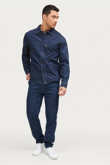 Studio Total Jeans Tapered Indigo Chino Blå