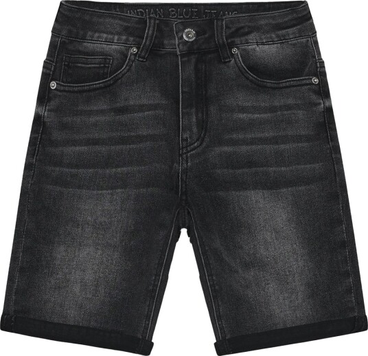 Indian Blue Jeans Shorts   Black Denim   Indian Blue Jeans   12 år 152   ShortSvart