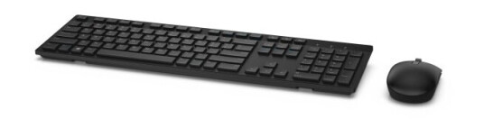 Dell Km636, Full Størrelse (100 Og), Rf Kabel-Fri, Qwerty, Sort, Mus Inkludert