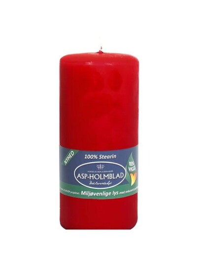 Asp Holmblad Miljvennlige Kubbelys Deep Red