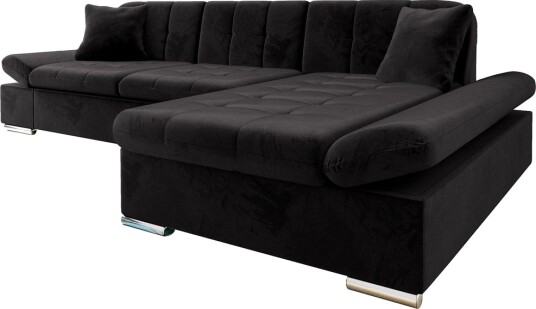 Vananda Soffa med Divan 3 seter Svart