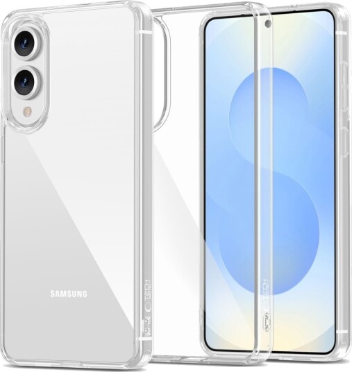 Tech-Protect Mobildeksel til Samsung Galaxy S25 Edge Gjennomsiktig FlexAir Hybrid