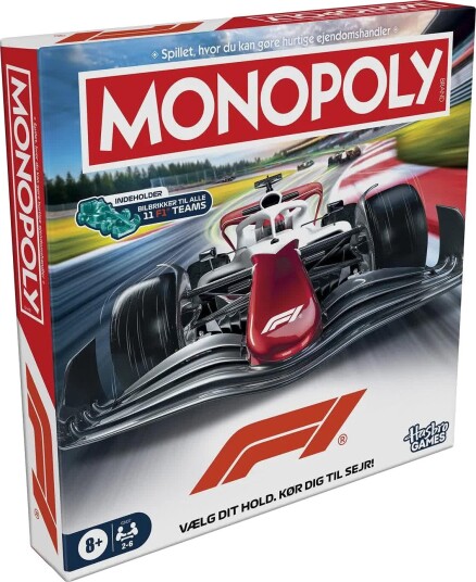Hasbro Monopoly Brettspill Formula 1 2-6 Spillere Fra 8 År Hasbro Monopoly Brettspill Formula 1 2-6 Spillere Fra 8 År