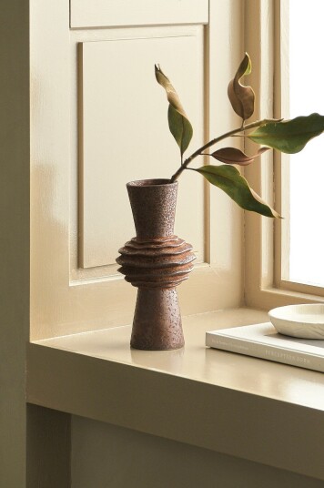 Ellos Home Vase Wave Large høyde 24,5 cm Rød
