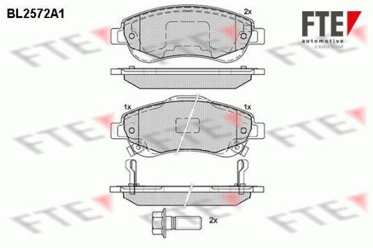 Bremseklosser FTE 9010824 Bremseklosser FTE 9010824
