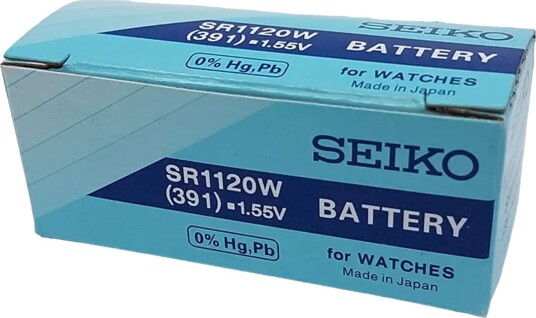 Seiko 1 Stk. 391 Knappcellebatteri SR1120W - Unisex - Silver oxide