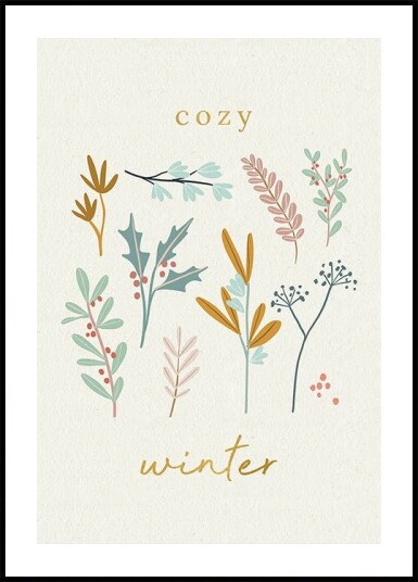 Cozy Winter Poster Plakat / 70x100cm