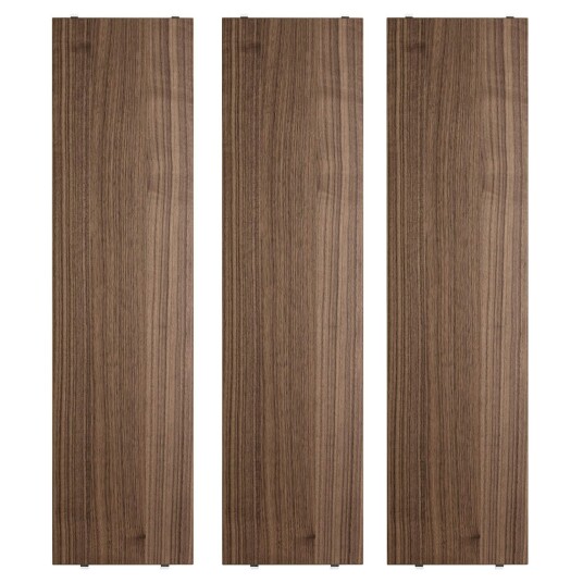 String hylleplate valnøtt 78x20 cm 3-pk String hylleplate valnøtt 78x20 cm 3-pk