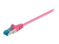 MicroConnect nettverkskabel - 5 m - rosa