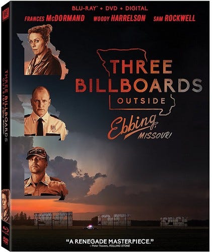 Three Billboards Outside Ebbing Missouri Bluray