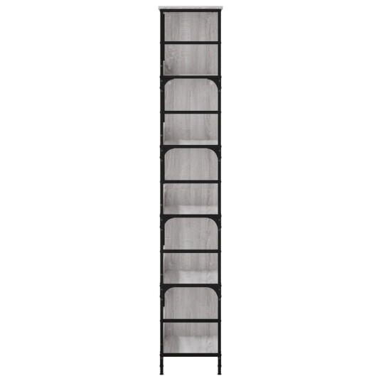 Bokhylle grå sonoma 78,5x33x188,5 cm konstruert tre 8721012124233