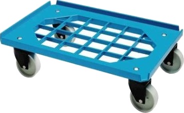 Tralle Mini Moove 60X40 Cm Med Gitterramme/4 Hjul Abs/Pp Blå,Stk